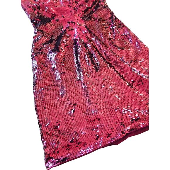 Ramy Brook Skyla Sequined Strapless Mini Dress Plum Berry 2 NWT Burgundy - Picture 5 of 6